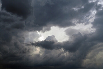 shining gap in the stormy sky