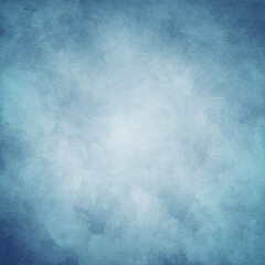 Fototapeta premium Soft blue watercolor background with dreamy cloud-like blending, subtle grunge details, and gentle vignette effect, ideal for posters, invitations, winter themes, and digital design projects.