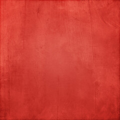 Fototapeta premium Bright red distressed background with soft worn edges, subtle scratches, and faded antique paper texture ideal for posters, invitations, branding, holiday themes, and digital design projects.