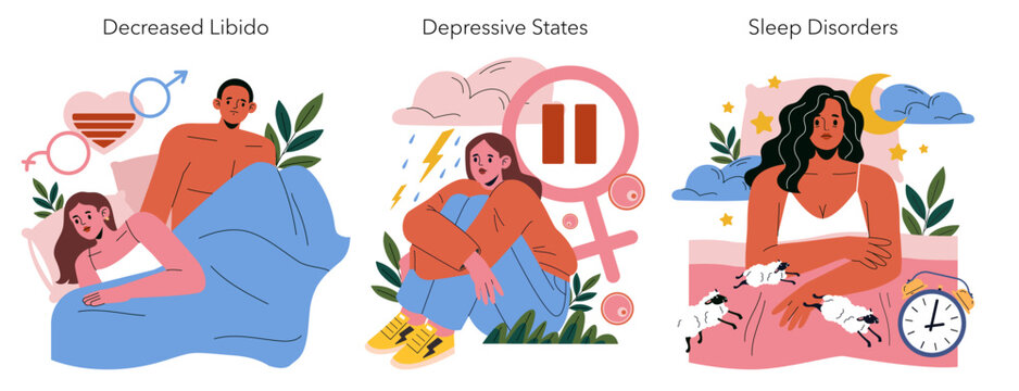 Emotional States Illustrated in Vector Art