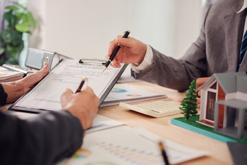 Real estate agent discusses and explains the steps of buying and selling a home. After that, they...