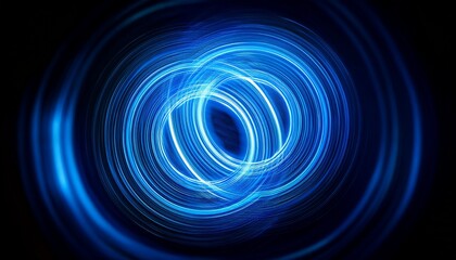 circle light in blue line texture blur appears lovely for the historical past