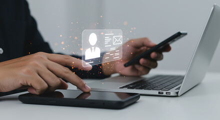 Digital Contact Management: People Use Smartphones and Laptops