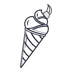 Ice Cream Logo Clipart Set – Colorful Pastel Cone Icons in Flat Pictogram Style | Sweet Dessert Vector Collection for Branding, Packaging, Summer Menus & Kids Projects

