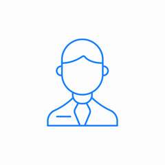 businessman icon icon sign vector