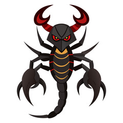 scorpion isolated on white background