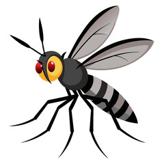 vector illustration of a fly