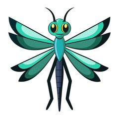 vector illustration of a cartoon butterfly