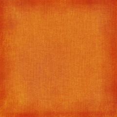 Vibrant orange textile background with subtle woven pattern, warm golden highlights, and distressed grunge edges. Perfect for autumn themes, posters, invitations, digital art, and bold rustic designs.