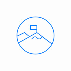 destination goal icon sign vector