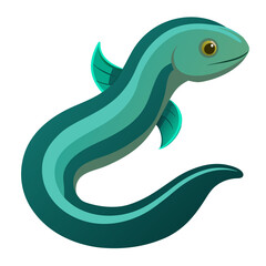 vector illustration of a cartoon lizard