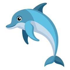 dolphin isolated on white