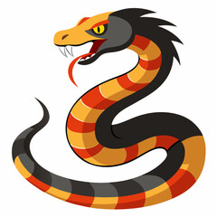 Fototapeta premium vector illustration of a snake