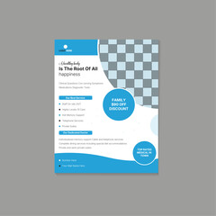 Simple and modern and Minimal Individual Creative and clean corporate flyer design 