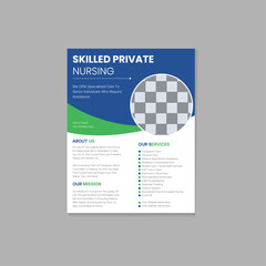 Simple and modern and Minimal Individual Creative and clean corporate flyer design 