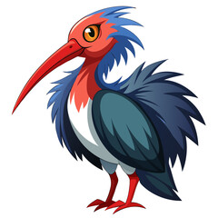 vector illustration of a stork