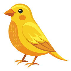 yellow bird with a flower