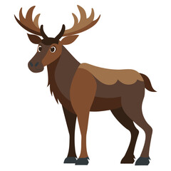deer cartoon isolated