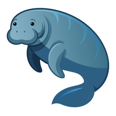 Naklejka premium vector illustration of a dolphin