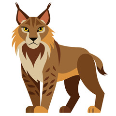 Obraz premium vector illustration of cartoon tiger