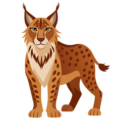 vector illustration of cartoon tiger