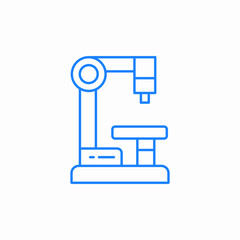 microscope lab icon sign vector