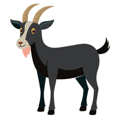 silhouette of a goat