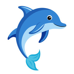 dolphin isolated on white