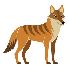 vector illustration of a fox