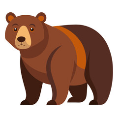 brown bear vector