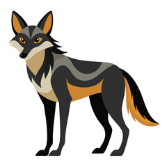 vector illustration of fox