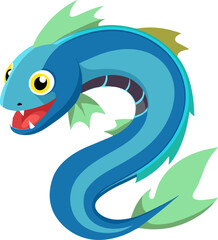 vector image of a fish Electric Eel