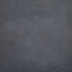 Deep grey-blue textured background with subtle distressed details, faint floral patterns, and handwritten vintage marks—perfect for antique designs, overlays, posters, and atmospheric digital art.