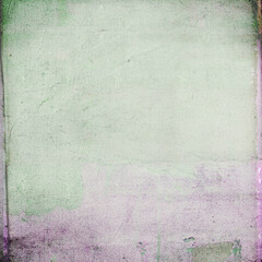 Vintage green and lavender grunge background with faded texture, distressed edges, and soft pastel gradients. Ideal for scrapbooking, digital art, invitations, overlays, and creative design projects.