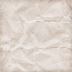 Crumpled vintage paper texture with soft creases, subtle stains, and worn aged surface. Ideal for scrapbooking, backgrounds, invitations, stationery, digital art, and antique design projects.