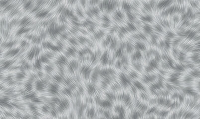 Soft silver-grey faux fur texture with flowing waves. This elegant and calm pattern evokes a wintry feel, perfect for fashion backgrounds, cozy designs, or 3D character fur detailing.