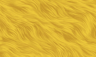 Vibrant yellow faux fur texture with smooth, wavy strands. This soft and fluffy pattern adds warmth and energy, ideal for kids’ designs, fashion backgrounds, plush materials, or 3D textures.