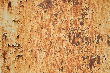 A Rusty Metal Surface Showcasing Its Intricate Textured Patterns Along With Various Colors