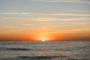Obraz premium Serene sunrise over Cirali Beach in the morning. Sunrise Over Cirali, Turkey.