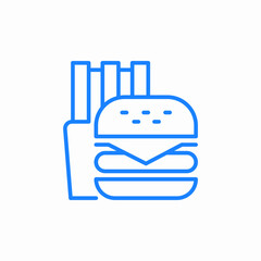 fast food icon sign vector