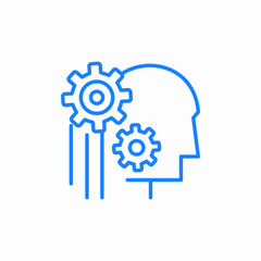 intellectual settings icon sign vector