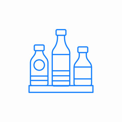 oil bottles icon sign vector