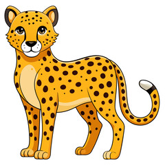 Cheetah Silhouette Vector