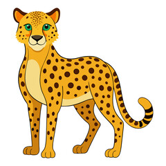 Cheetah Silhouette Vector