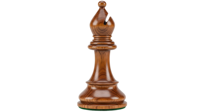 Isolated Chess Bishop Piece