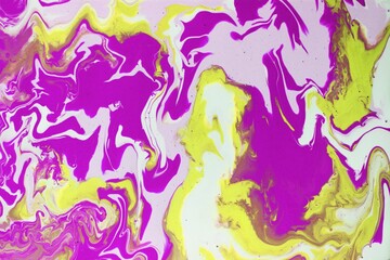 Yellow-white-pink abstract background.  Bright colors. The effect of a stone or a wave.