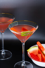 Photo of Martinis with a blank background. Great shot for a beverage ad.