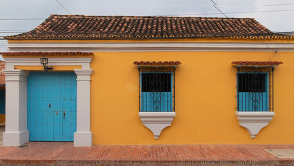Colonial architecture in Colombia.