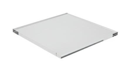 Clear acrylic display shelf in minimal style for home decor  