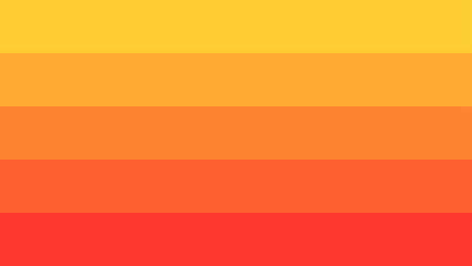 Abstract art composed of horizontal stripes in shades of orange and yellow.
